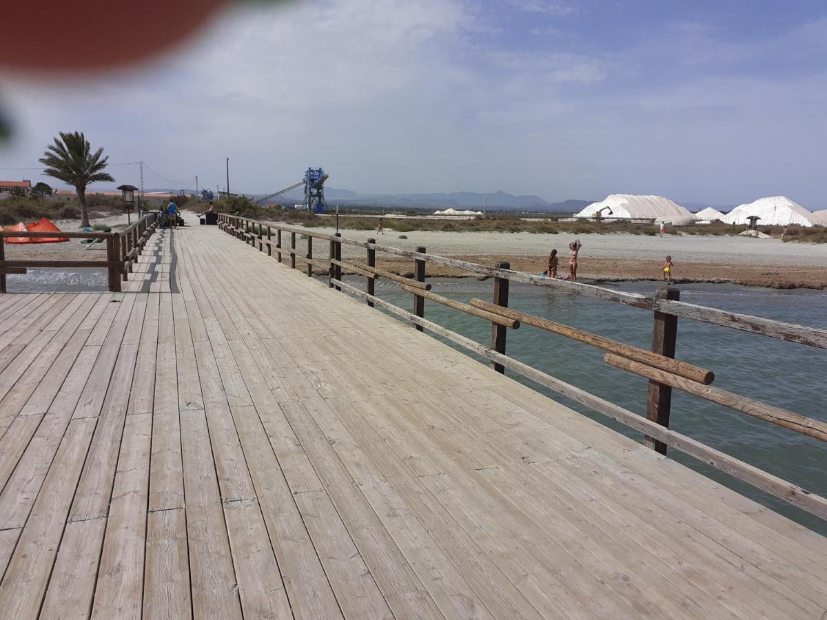 Apartamento Santa Pola, En Playa Del Tamarit Con Piscina. Buitenkant foto