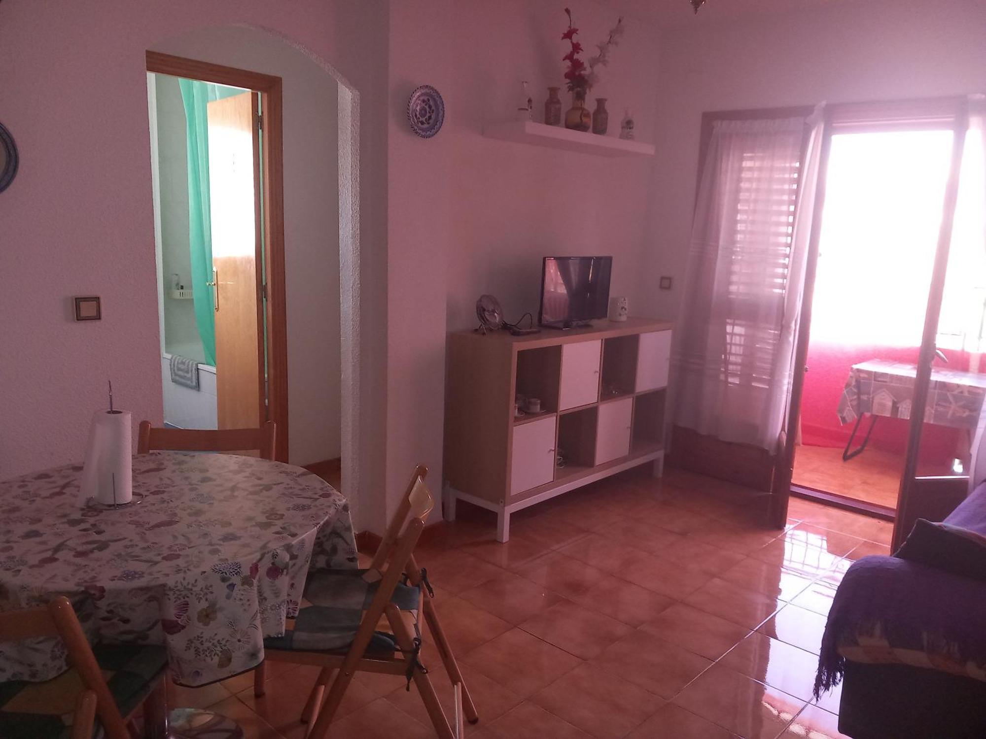 Apartamento Santa Pola, En Playa Del Tamarit Con Piscina. Buitenkant foto